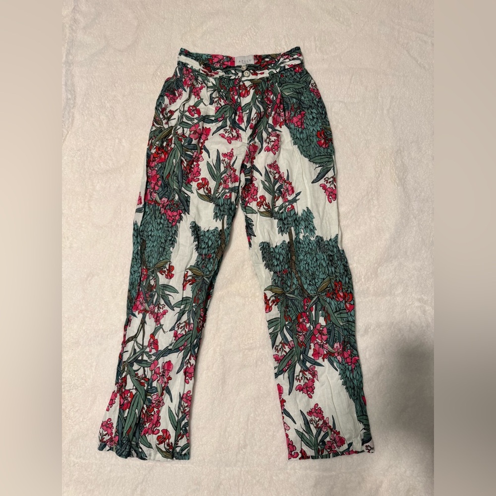 Anthropology Azulu Floral Pants
